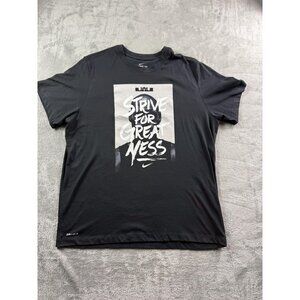Nike Shirt Mens XL Strive For Greatness Dri-Fit LeBron James Basketball Tee